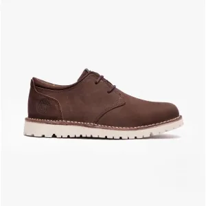 ACER Mens Leather Derby Shoes Choco