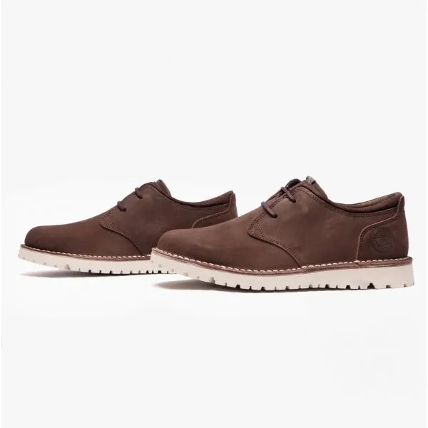ACER Mens Leather Derby Shoes Choco
