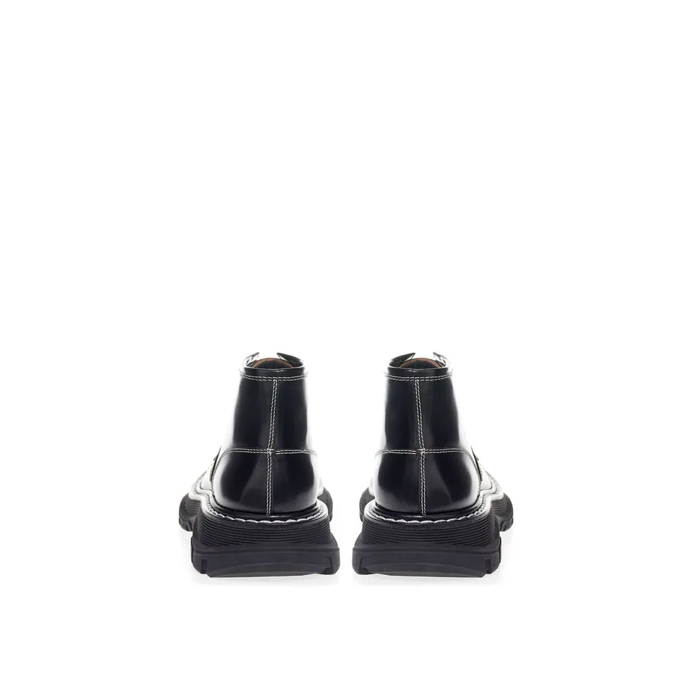 Alexander McQueen Elegant Black Leather Boots