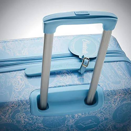 AMERICAN TOURISTER Disney Hardside Luggage, Light Blue, Carry-On 21-Inch