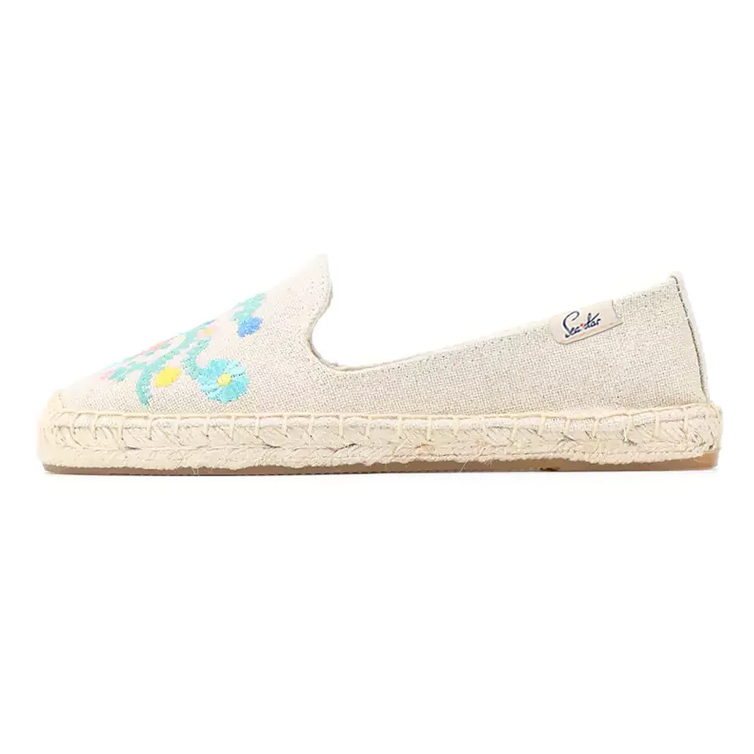 Bayside Beach Club Espadrille Floral Creme