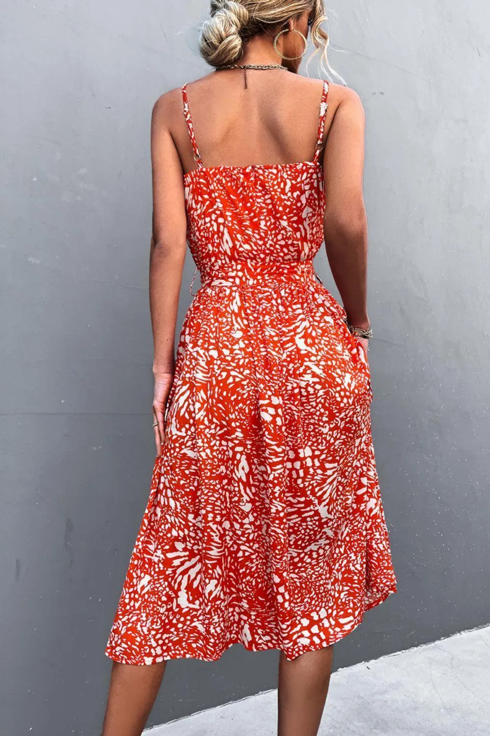 Beat the Heat Spaghetti Strap Belted Dress