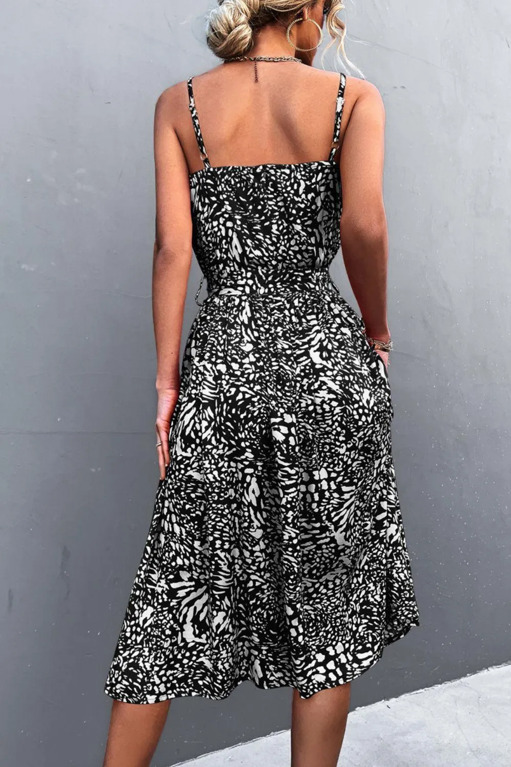 Beat the Heat Spaghetti Strap Belted Dress