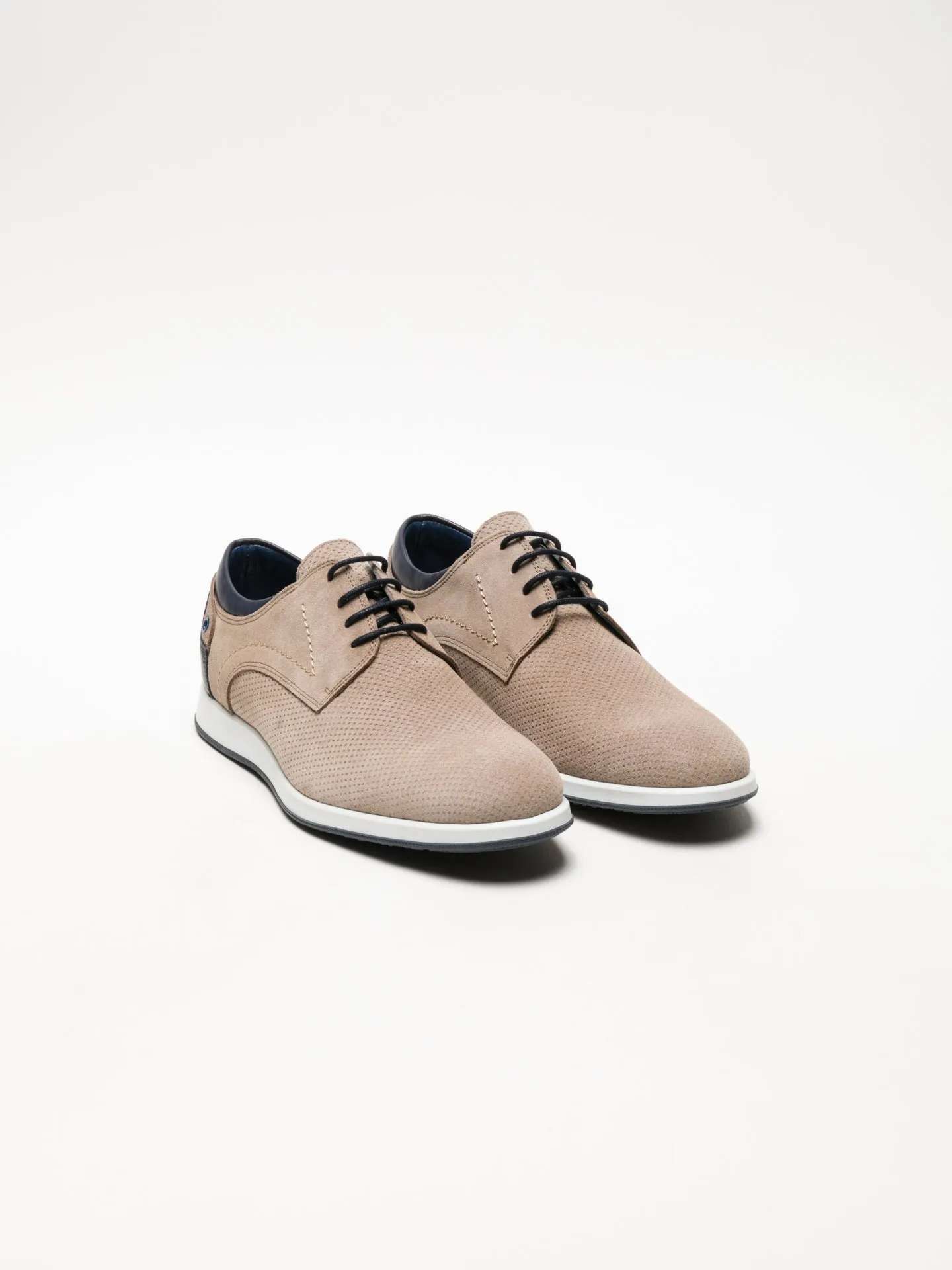 Beige Derby Shoes