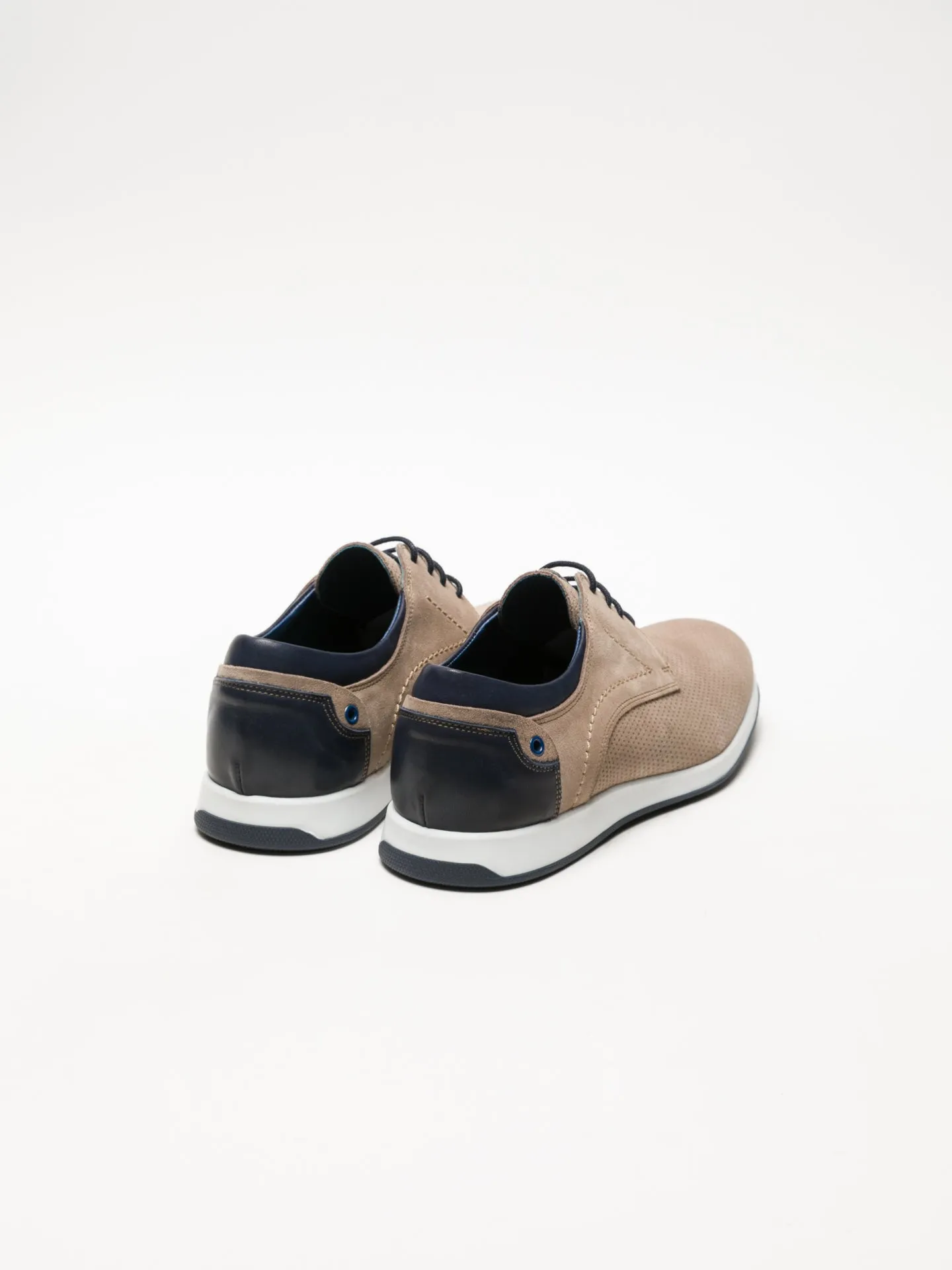 Beige Derby Shoes