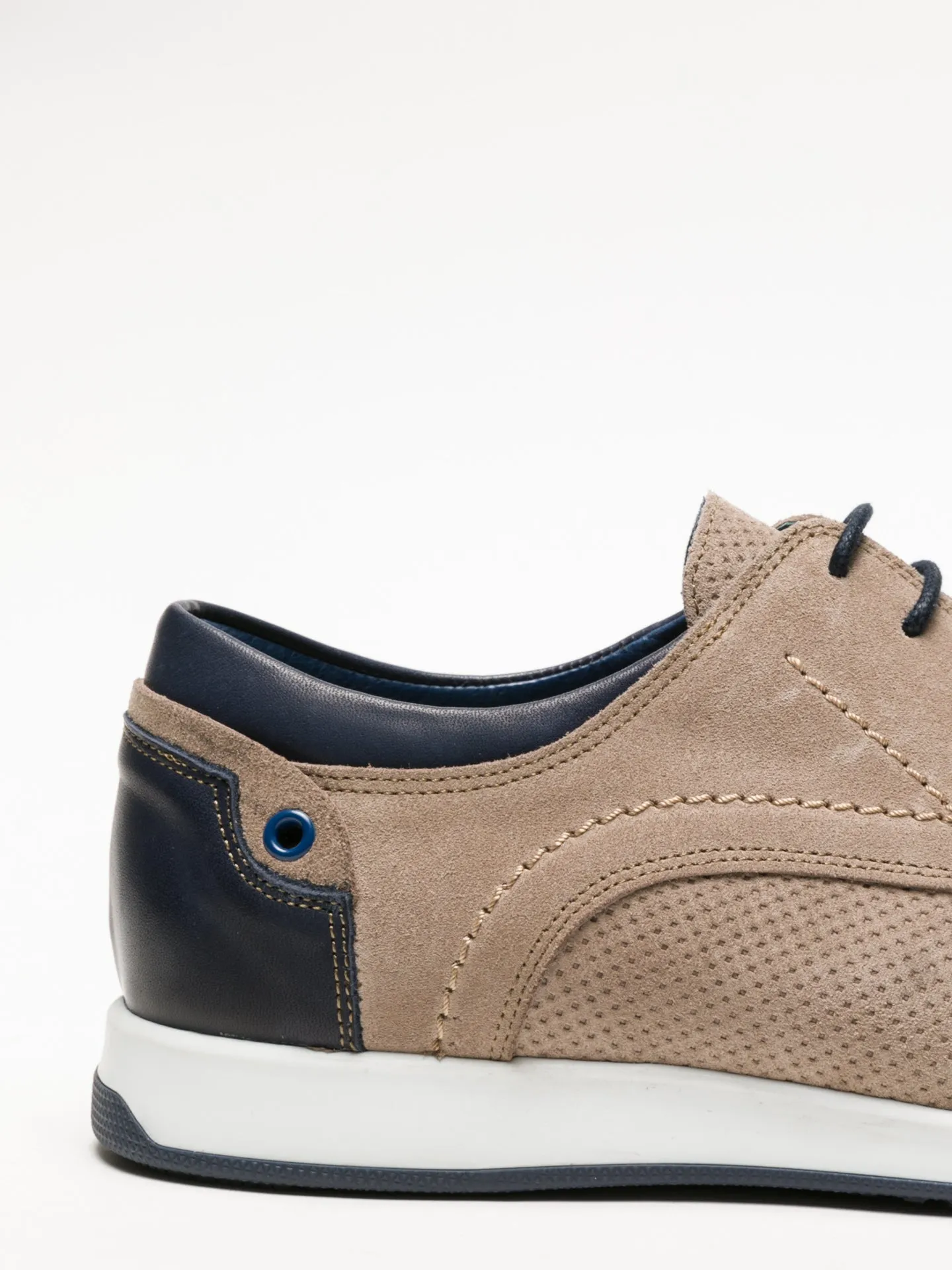 Beige Derby Shoes