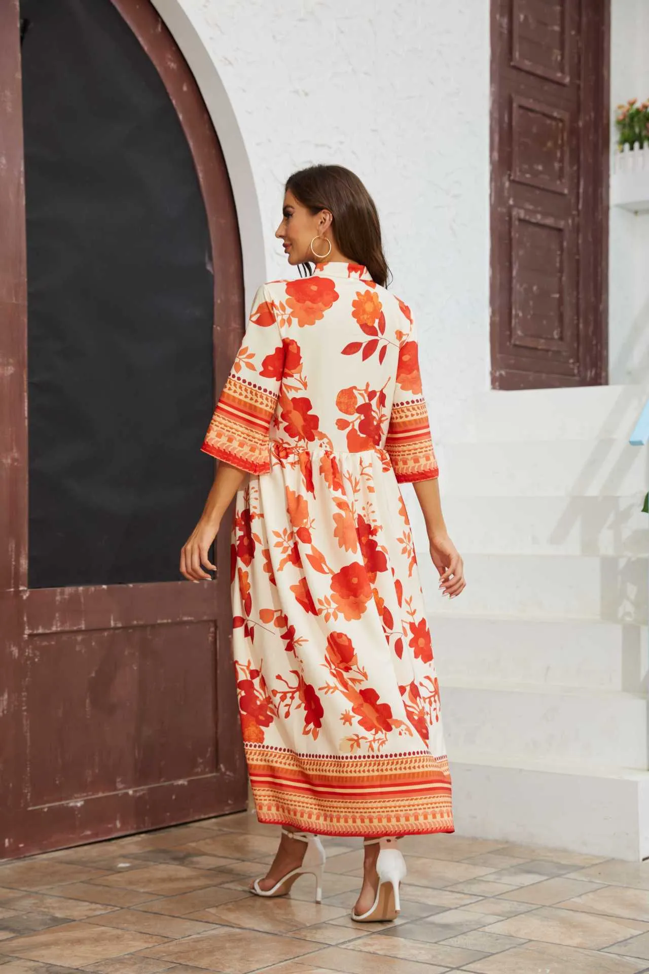 BellaFlora Ethereal Floral Maxi Dress  All-Season Elegance