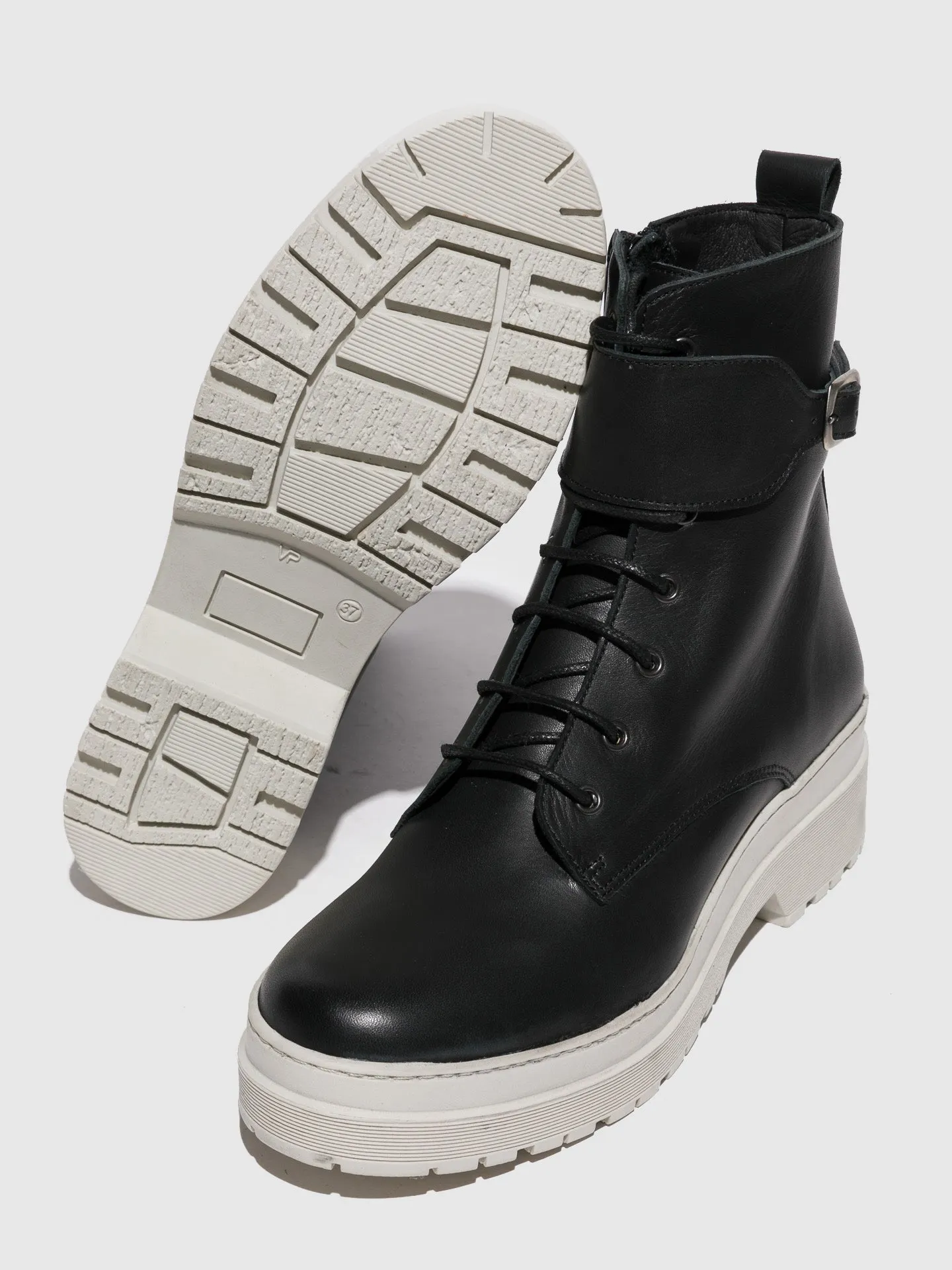 Black Buckle Boots