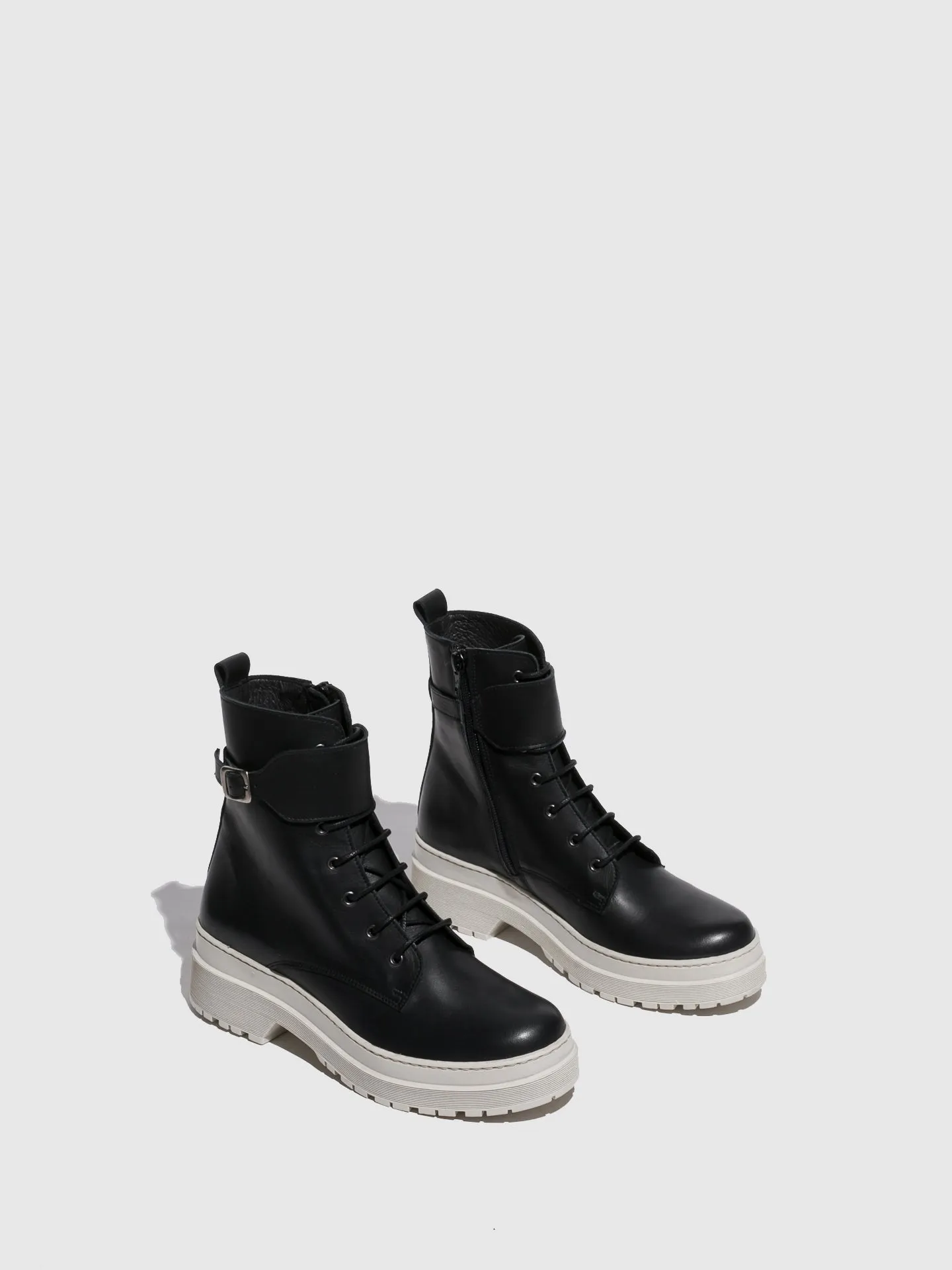 Black Buckle Boots