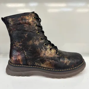 Camille Metallic Effect Chunky Retro Boots NO RETURNS ON SALE ITEMS