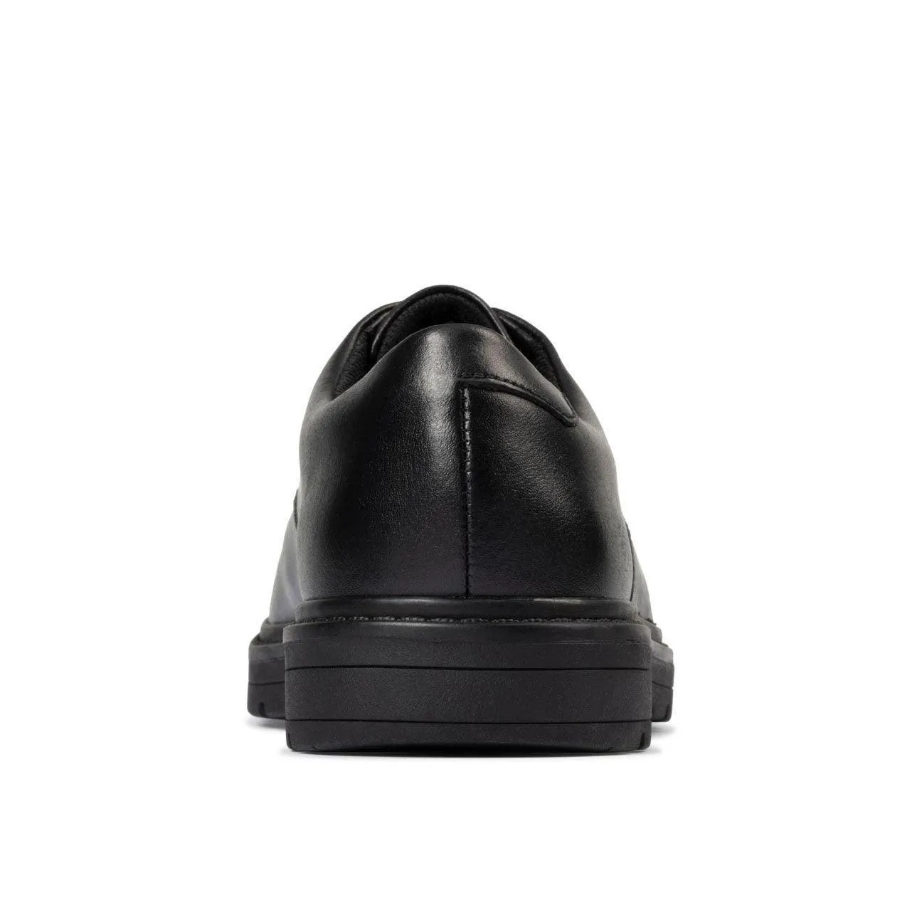 Clarks Boys School Shoe Loxham Derby Y Black