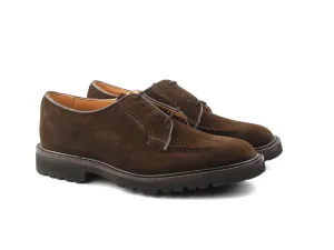 Derby Shoe - Chocolate Repello Suede
