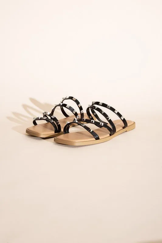 DS Clearance TEMIRA-S Stud Flat Slides