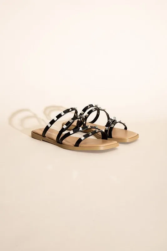 DS Clearance TEMIRA-S Stud Flat Slides