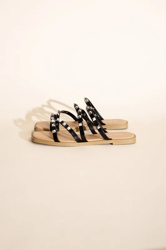 DS Clearance TEMIRA-S Stud Flat Slides