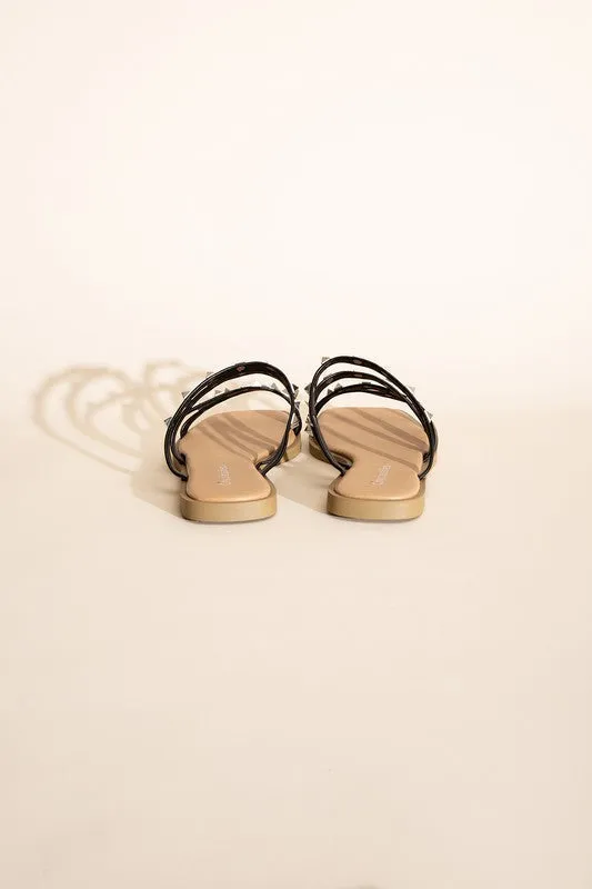 DS Clearance TEMIRA-S Stud Flat Slides