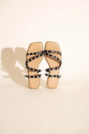 DS Clearance TEMIRA-S Stud Flat Slides