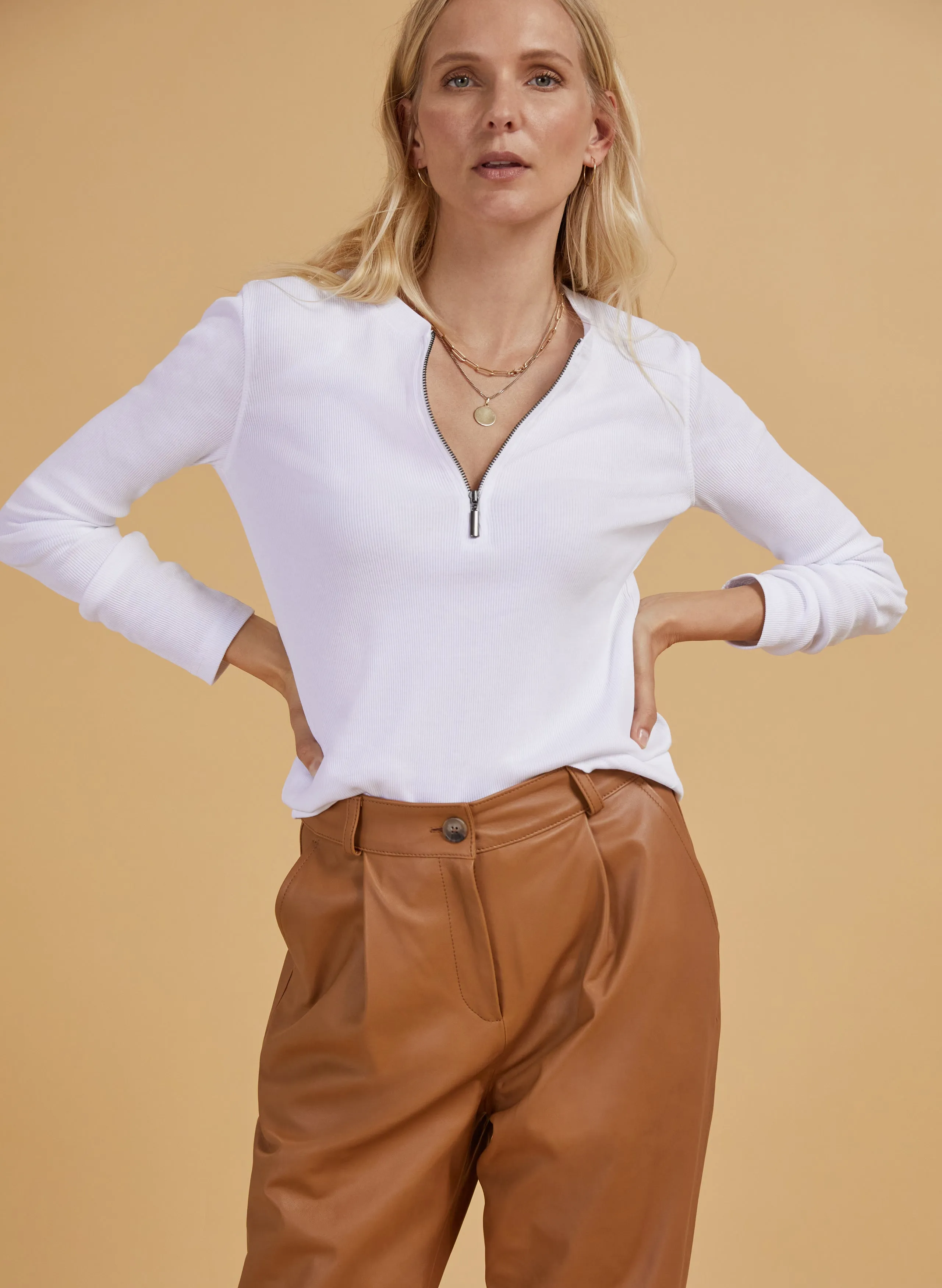 Faiza Leather Trouser 
