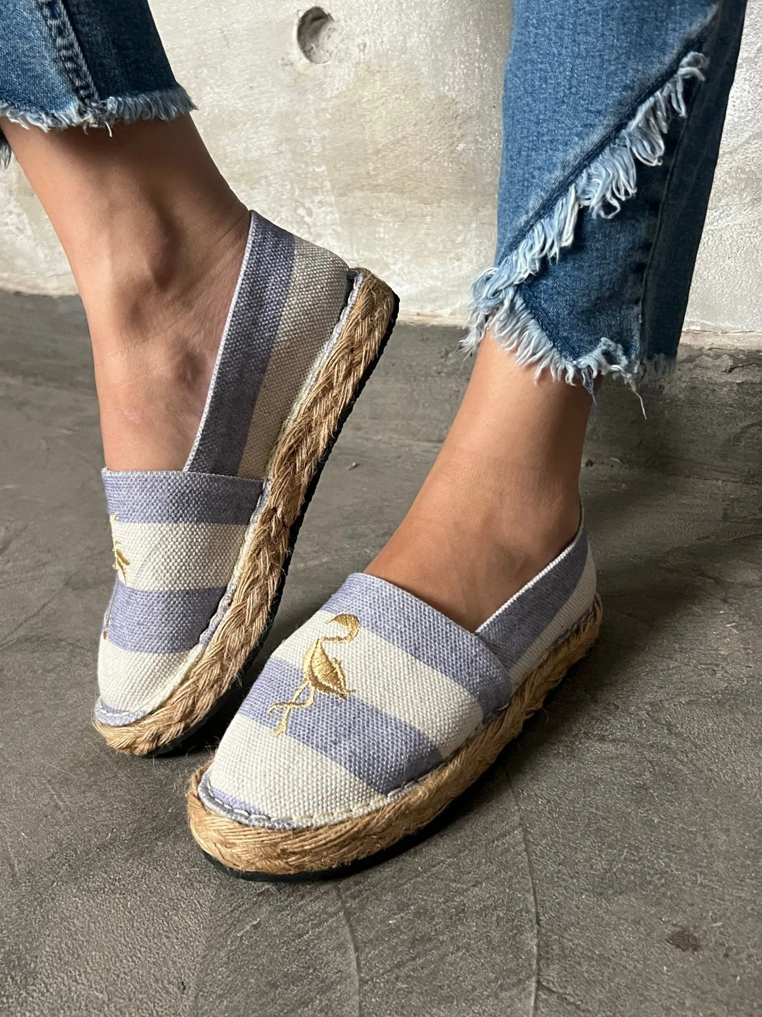 Flamingo & Palm Espadrille