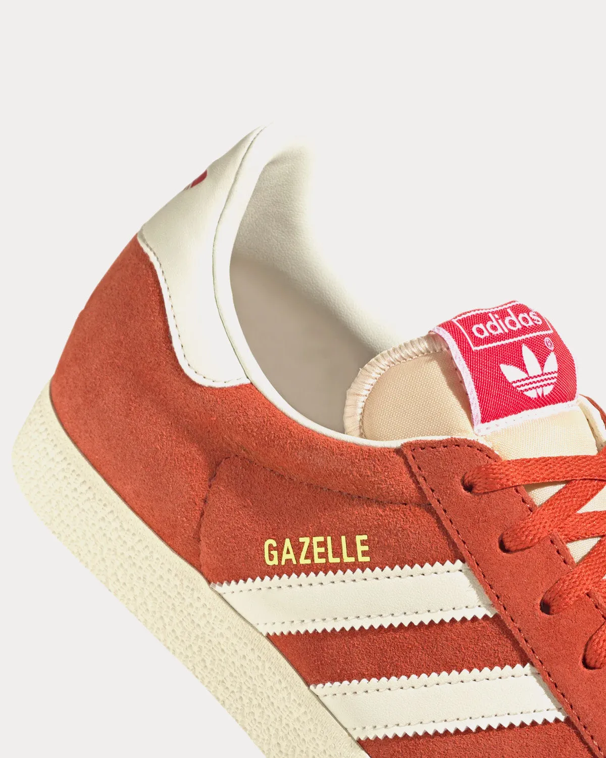 Gazelle Preloved Red / Off White / Cream White Low Top Sneakers