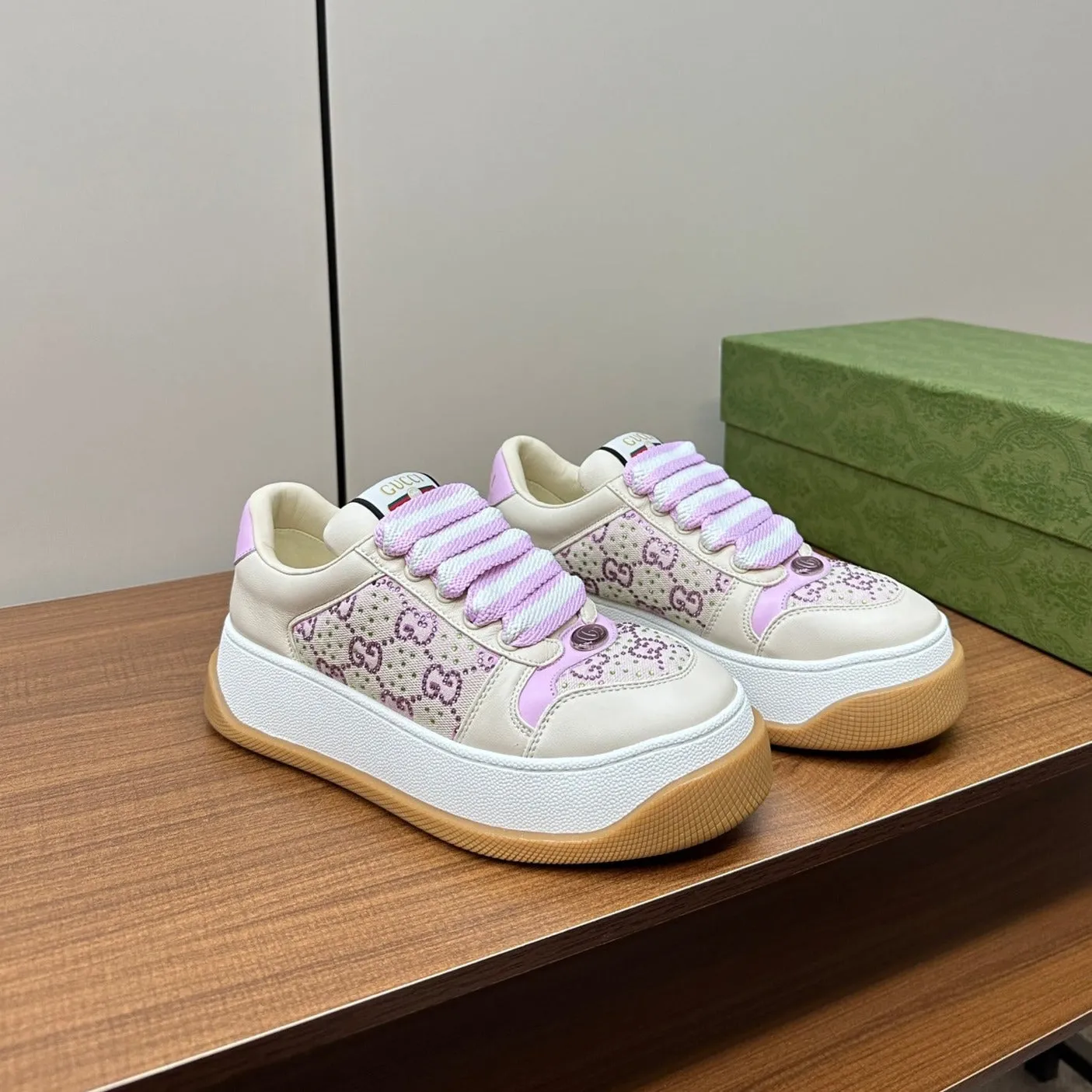 GG Screener Sneaker Pink Blush