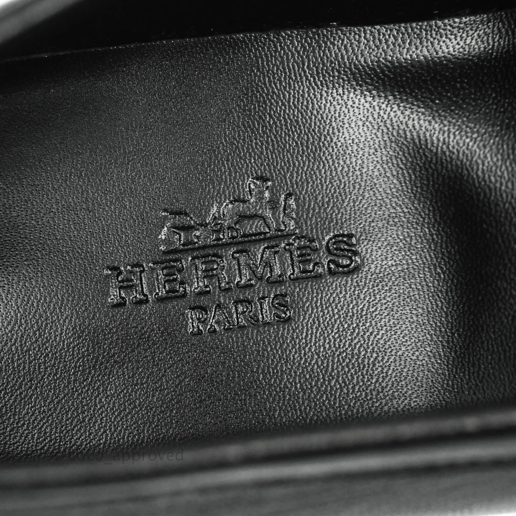 Hermès Women Royal Loafers Black Gold Hardware Size 38