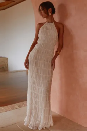 Isadora – Ethereal elegance – Halter maxi dress