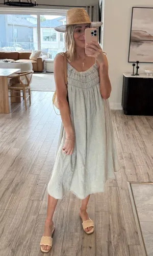 JUNO MIDI DRESS | MINERAL WASH