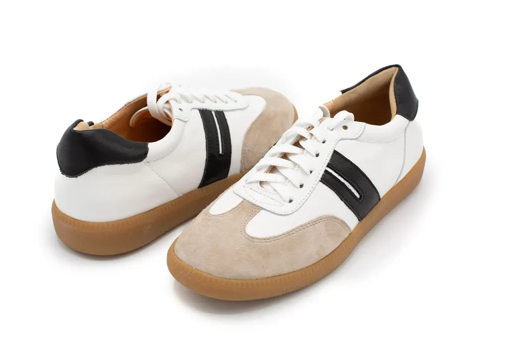 Lotus Black and White Leather