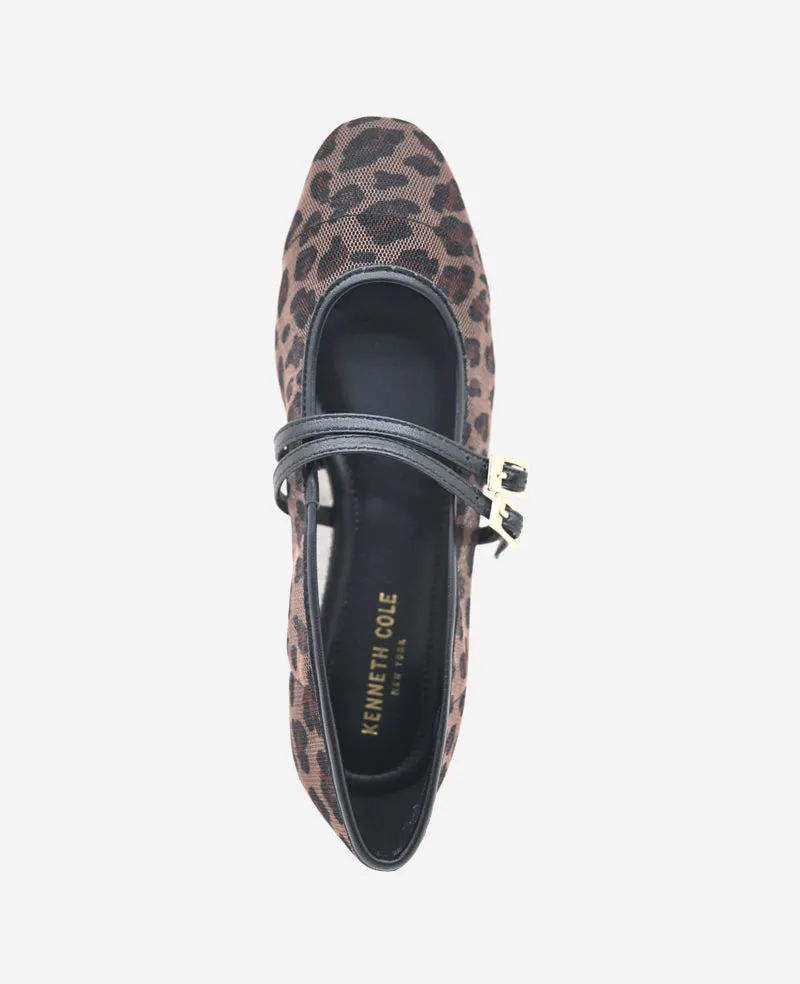 Mackenzie Leopard Print Mesh Mary Jane