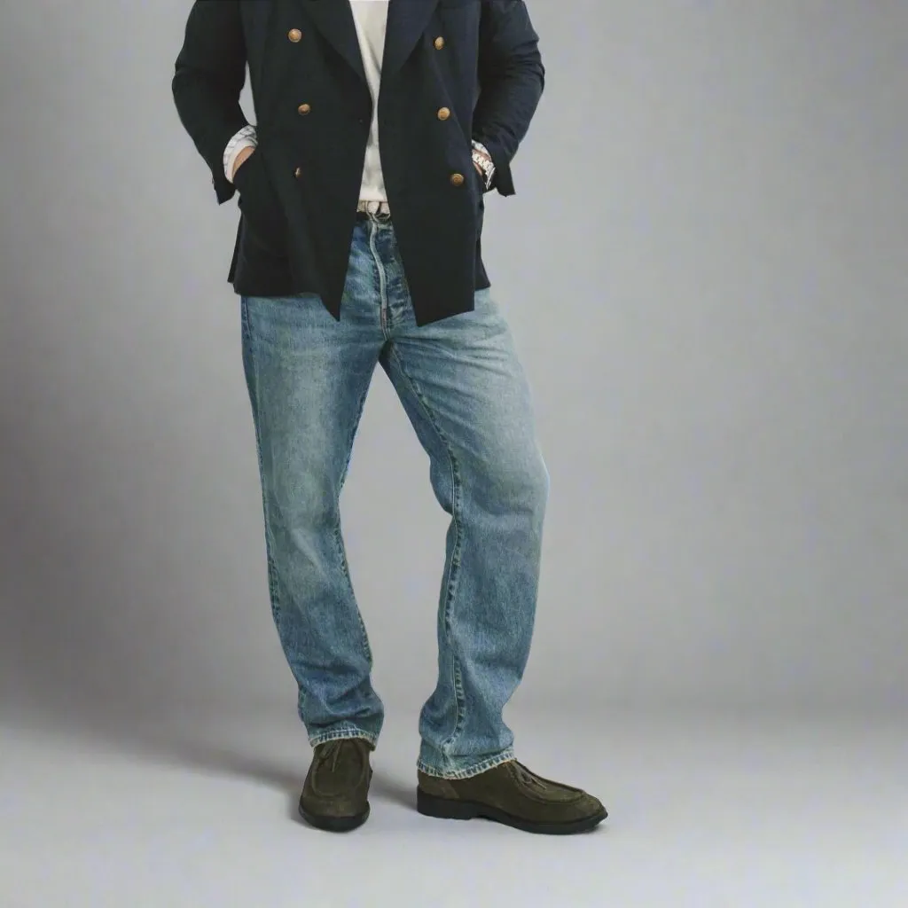 Men's Olive Suede Tuscan Derby Boot From Del Toro Shoes