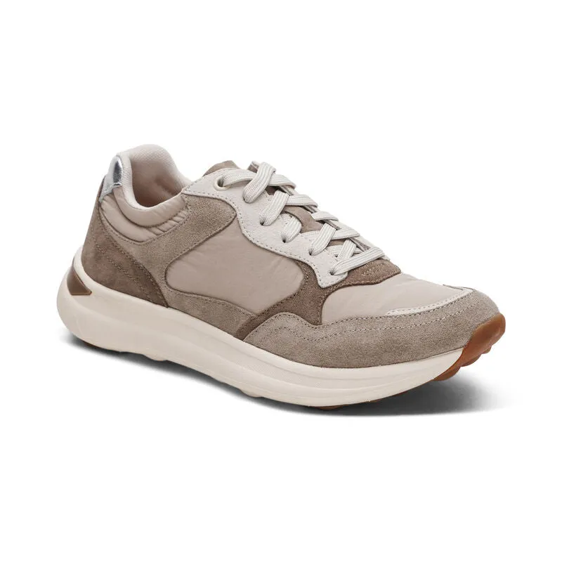 Molly Lace Up Women Sneakers Taupe