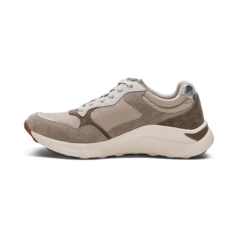 Molly Lace Up Women Sneakers Taupe