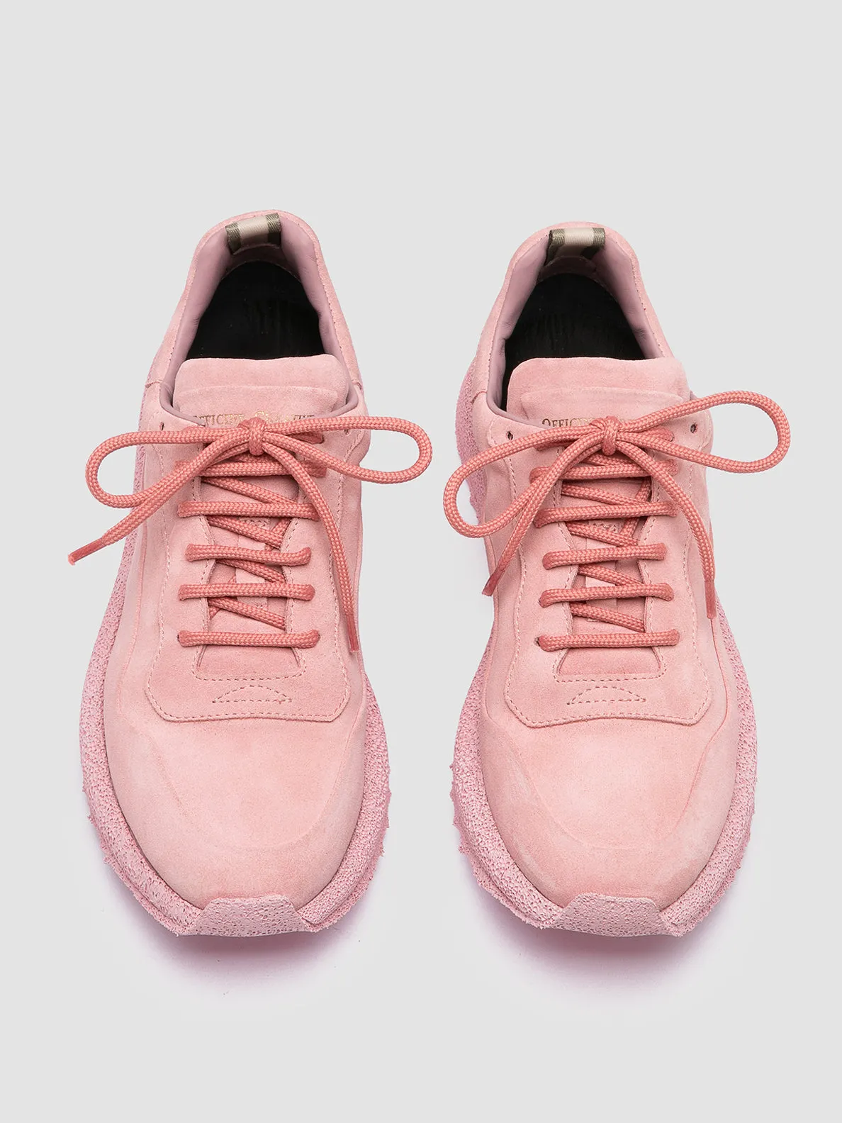 RACE RUBREX 103 - Pink Suede Low Top Sneakers