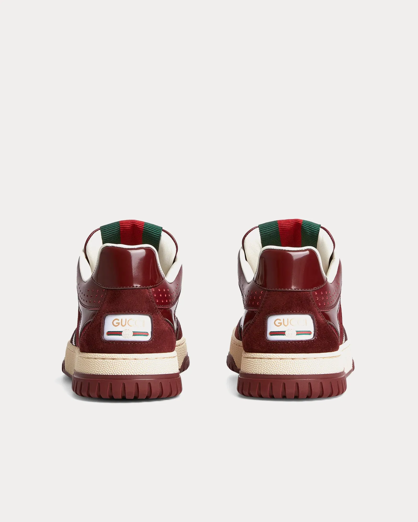 Re-Web with GG Canvas Gucci Rosso Ancora Red Low Top Sneakers