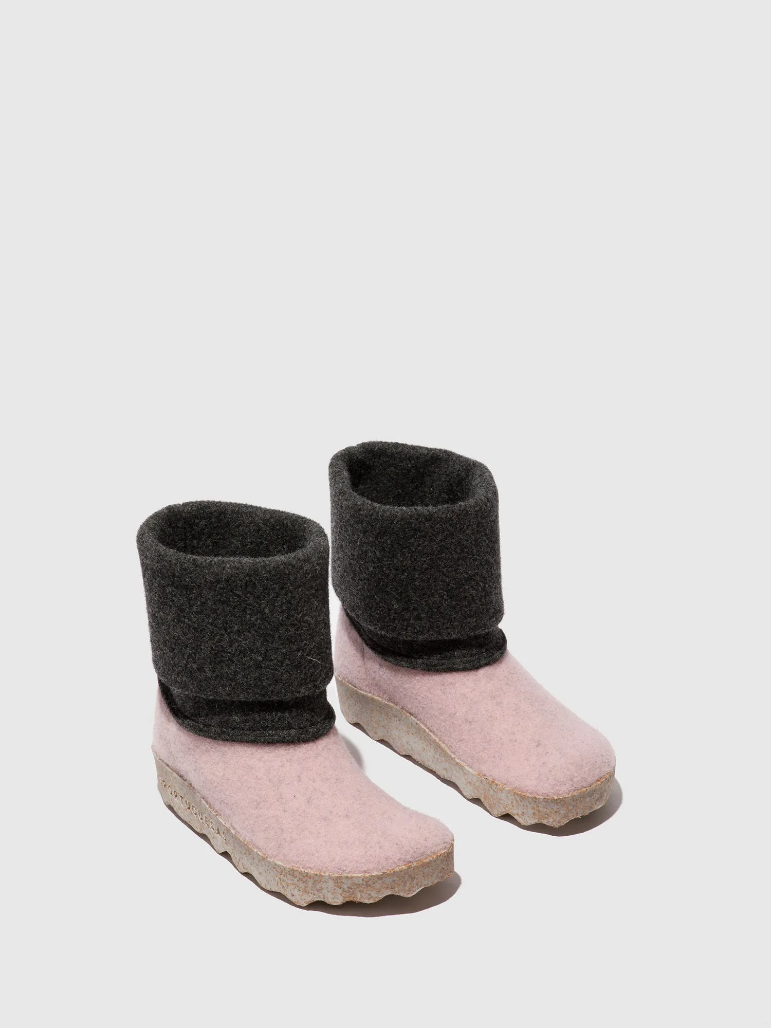 Round Toe Boots CADY PINK/DARK GREY