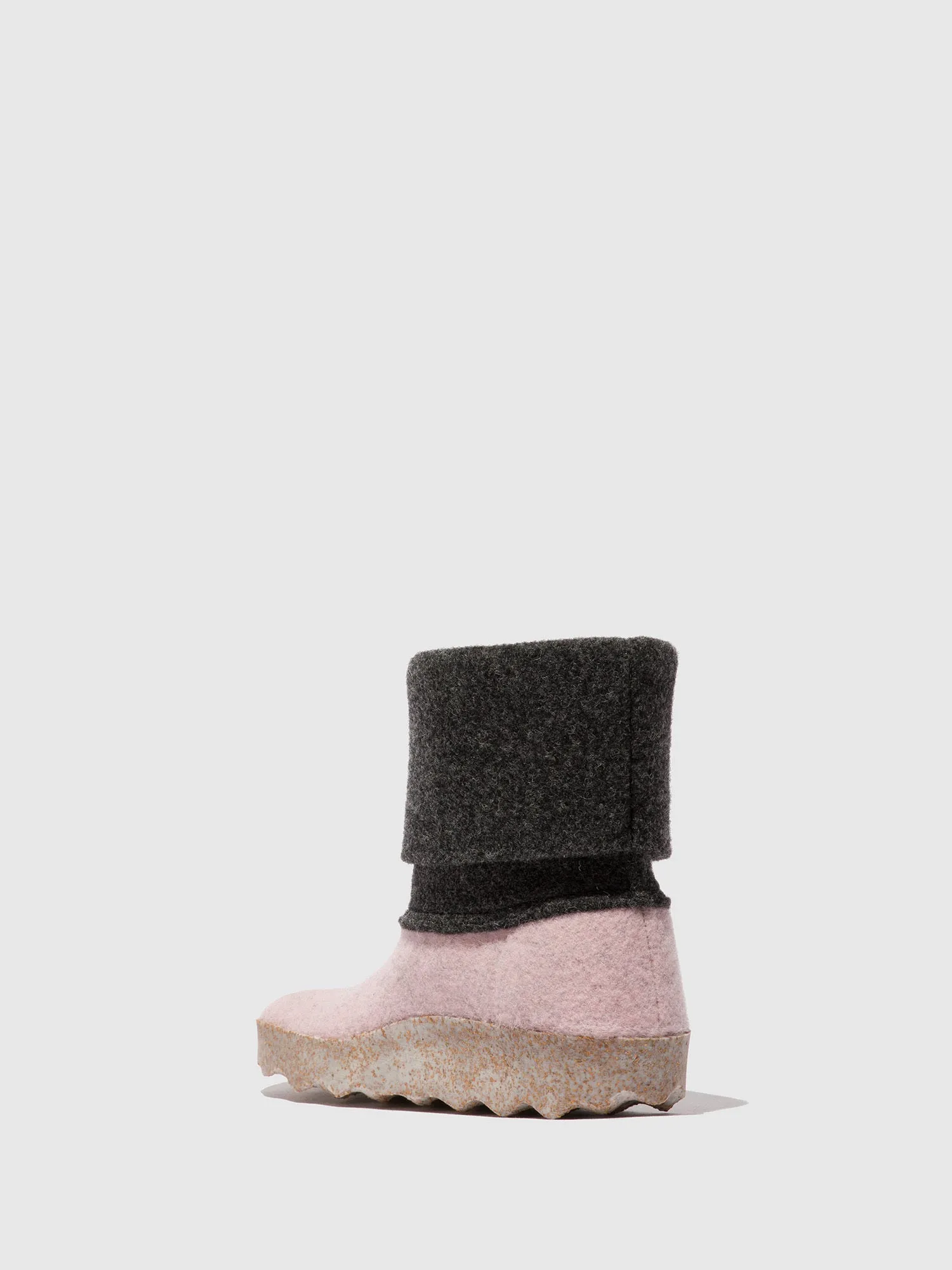 Round Toe Boots CADY PINK/DARK GREY