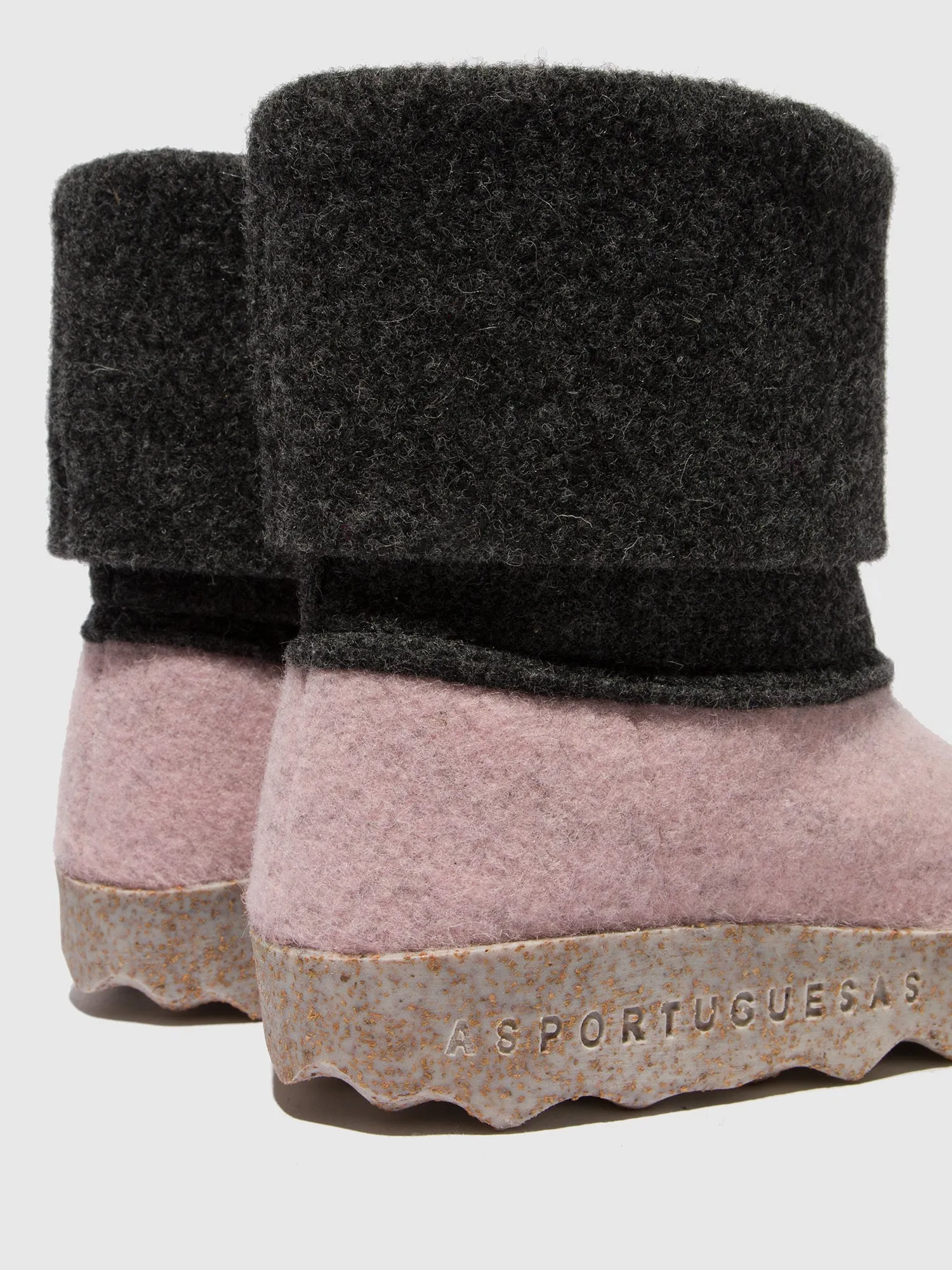 Round Toe Boots CADY PINK/DARK GREY