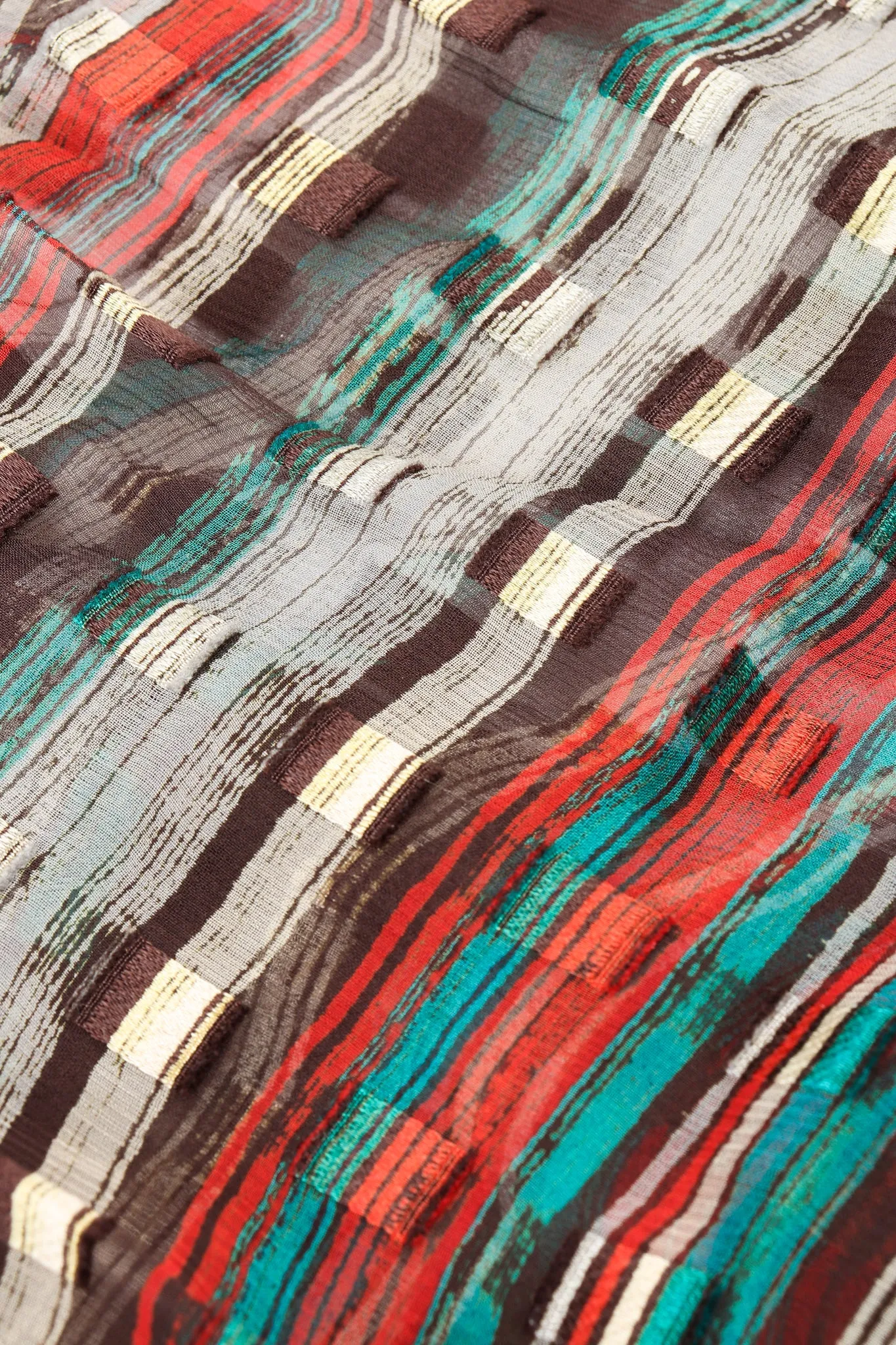 Sheer Chiffon Stripe Dress