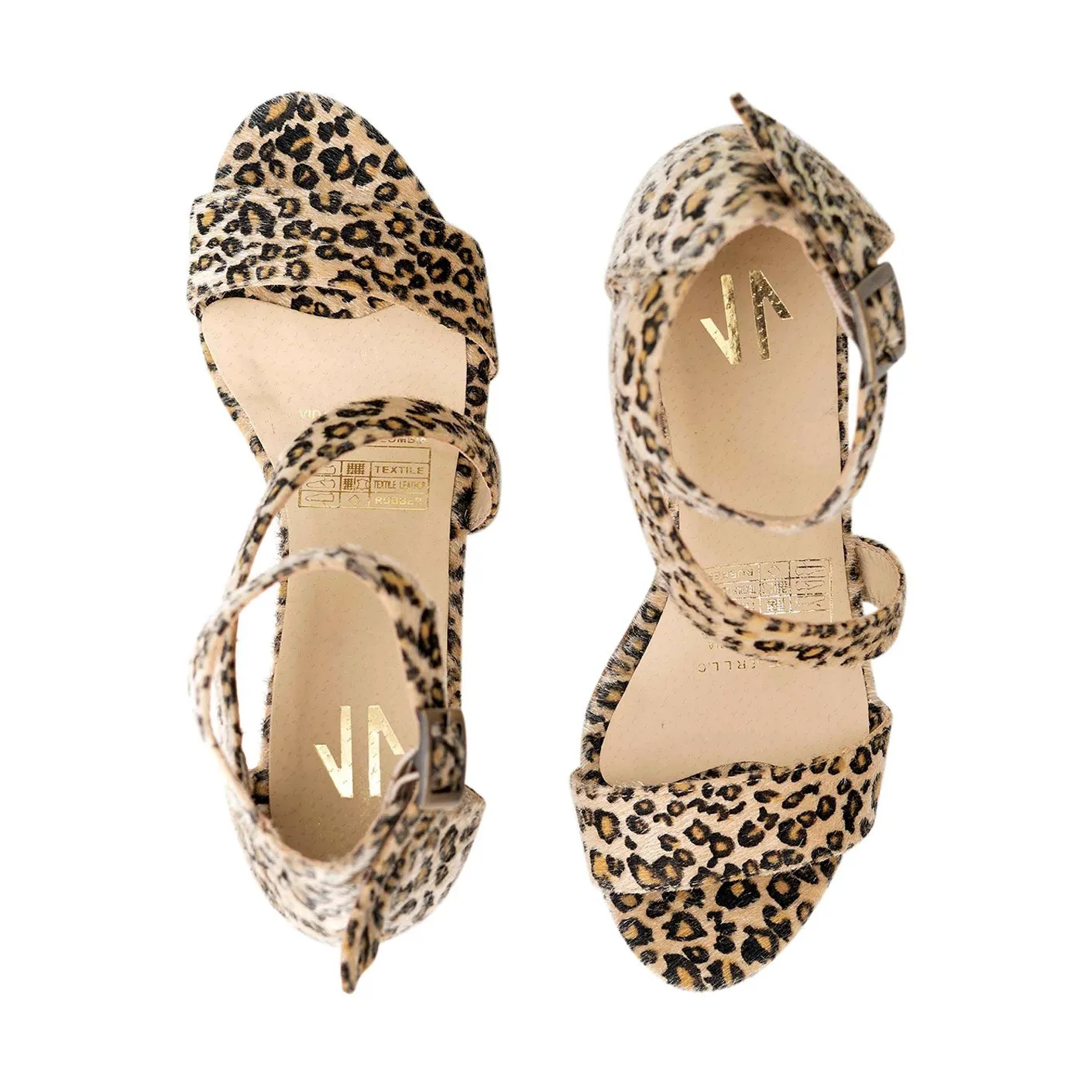 Silvia Cobos TROPICAL CHEETAH Ankle Strap Wedges