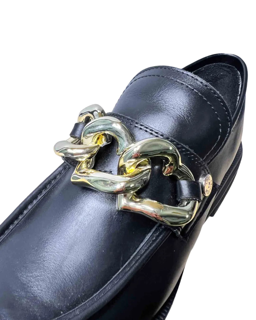 Size 39 | Love Moschino Black Vitello Nero Loafers