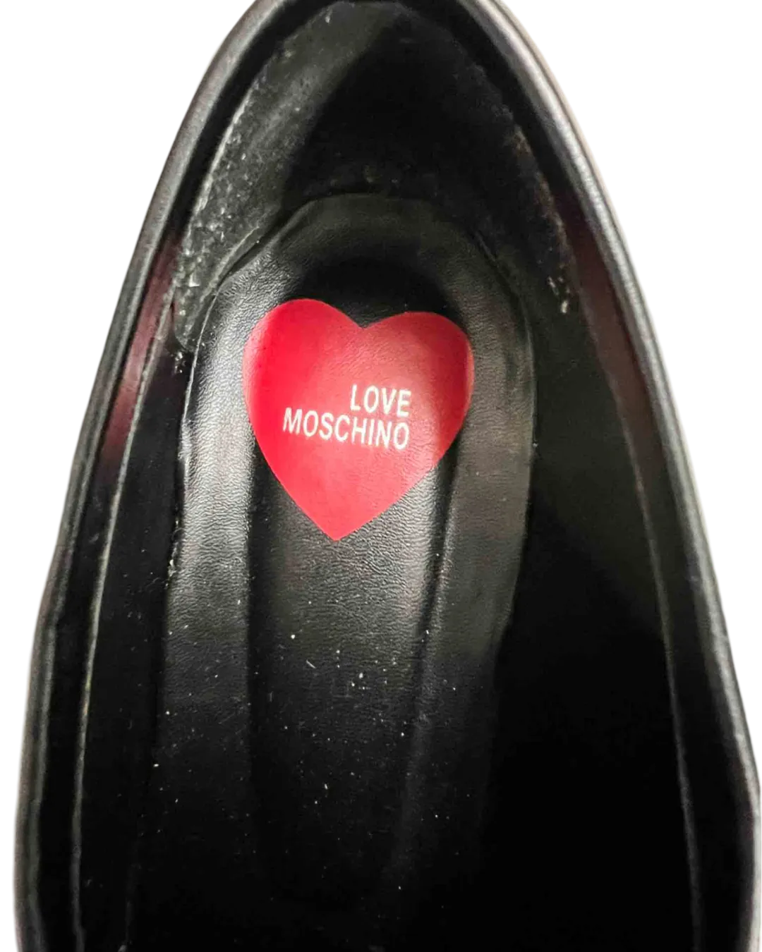 Size 39 | Love Moschino Black Vitello Nero Loafers