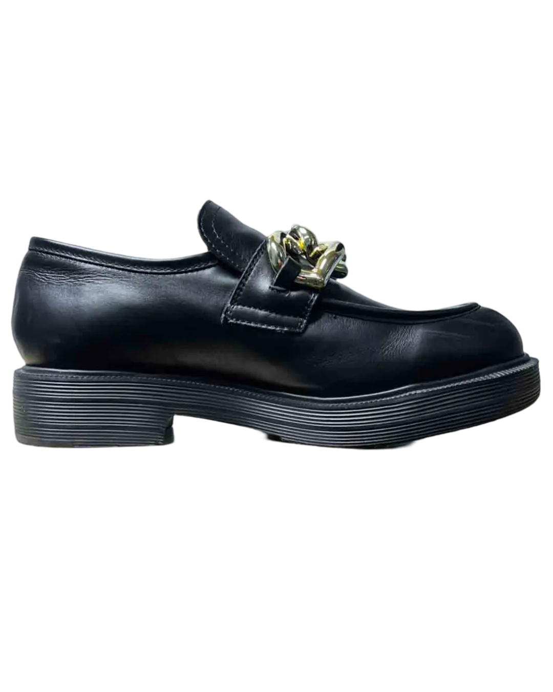 Size 39 | Love Moschino Black Vitello Nero Loafers