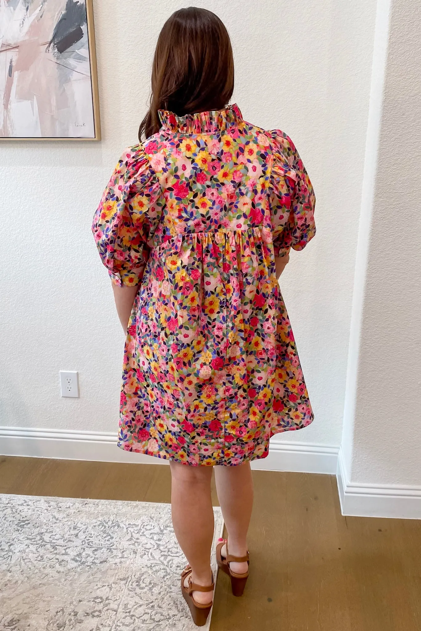 Sunlit Dreams Floral Print Dress