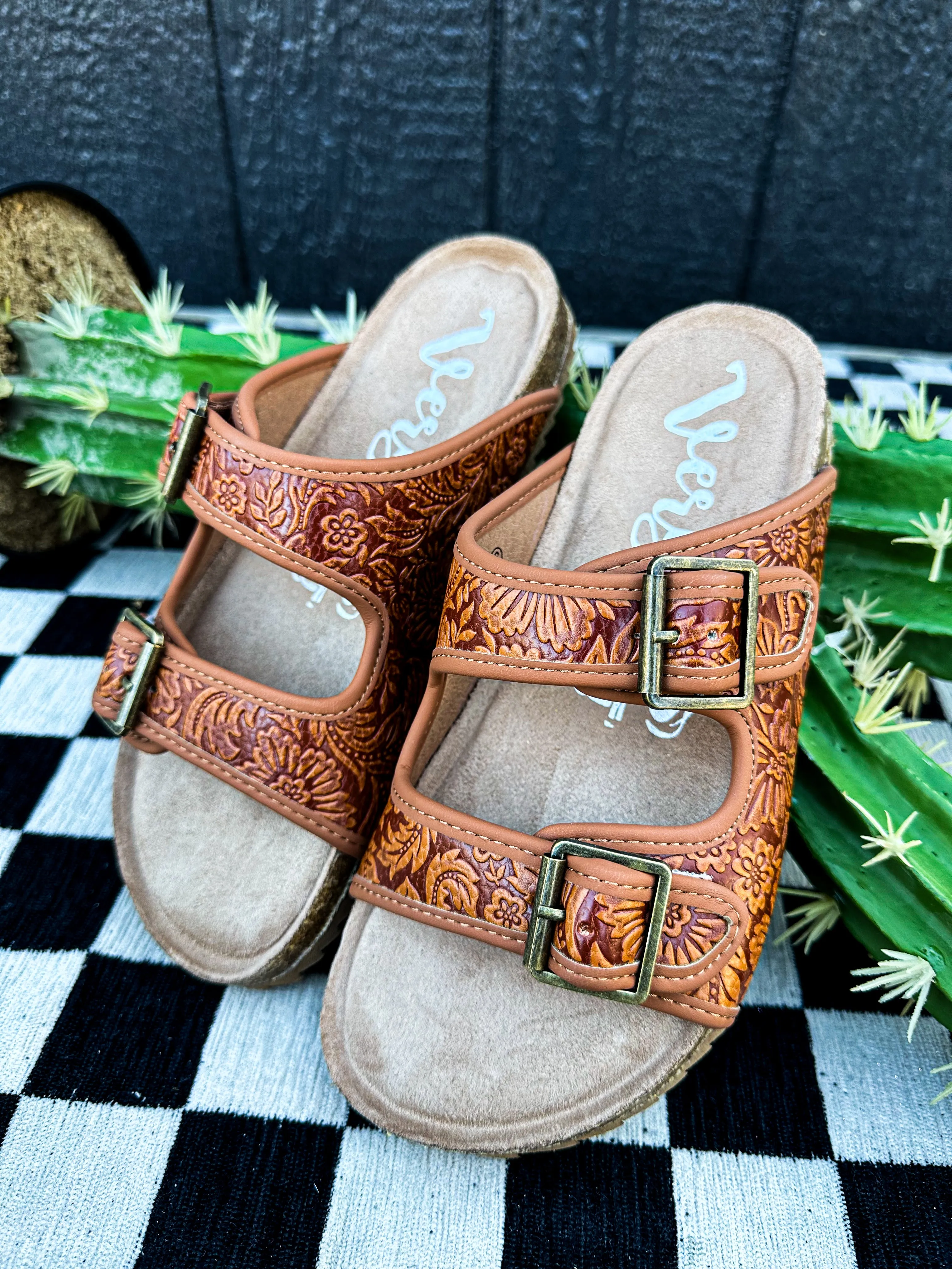 Tooled Time Sandal