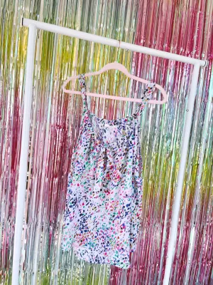 True Colors Printed Chiffon Tank Top